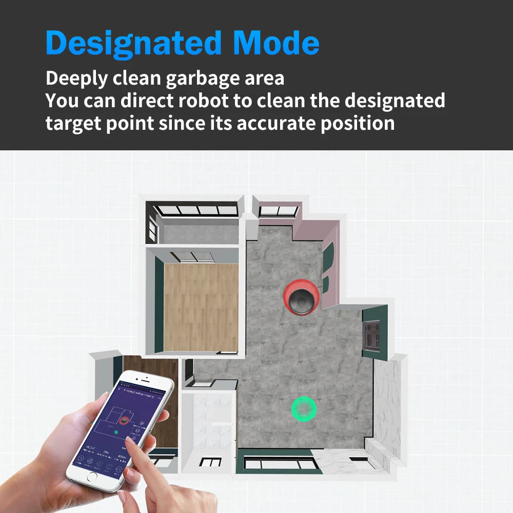 Robot Vacuum Cleaner ABIR X6 ,Visual Navigation,APP Virtual Barrier,6000PA Suction,Smart Home Mop,Floor Carpet Washing Tool