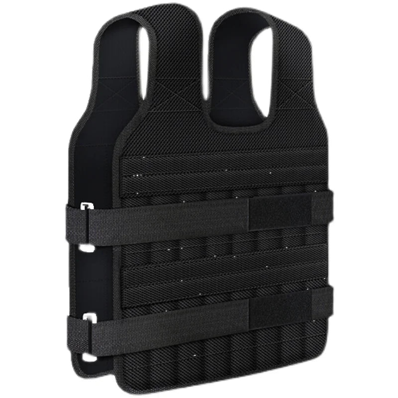 New 20kg 50kg Loading Weighted Vest Adjustable Exercise Training Fitness Jacket Gym Workout Boxing Vest Fitness Waistcoat
