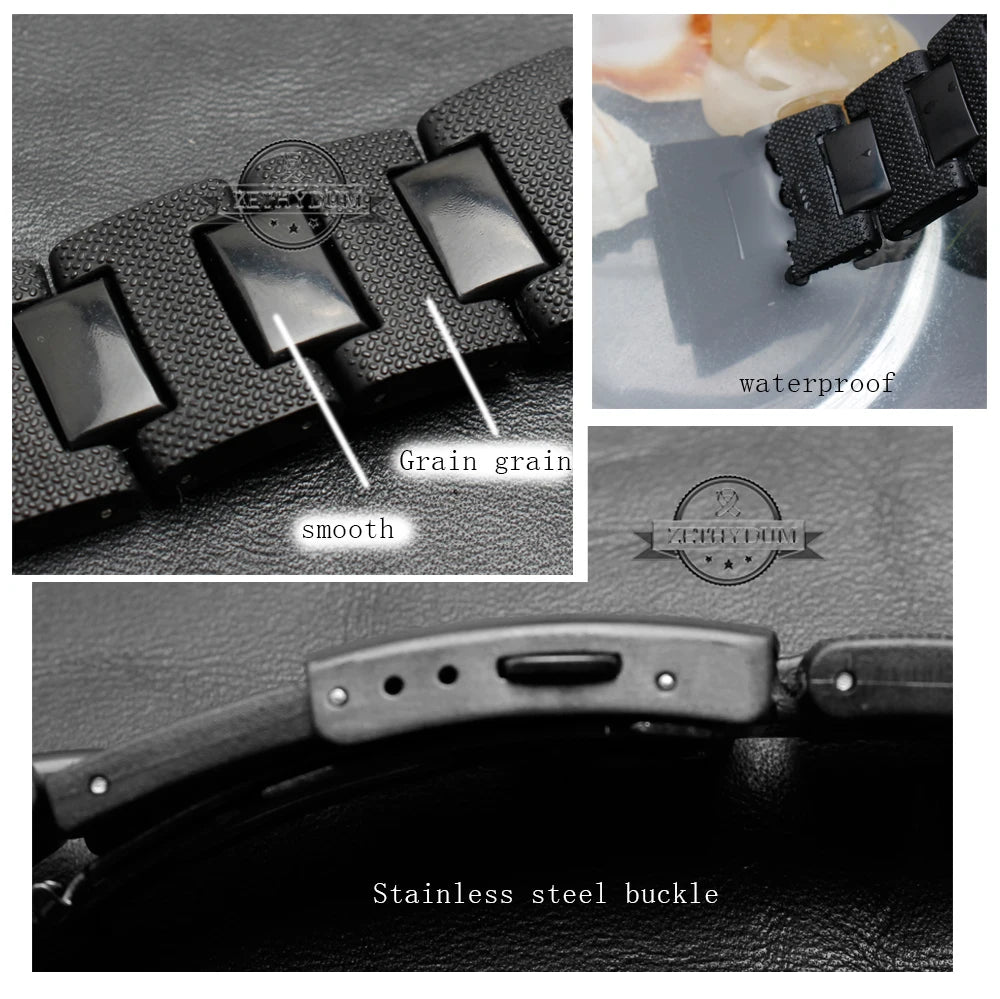 Plastic watch band 26*16mm strap for DW-6900/DW9600/DW5600/GW-M5610 and stainless steel case bumper Accessories