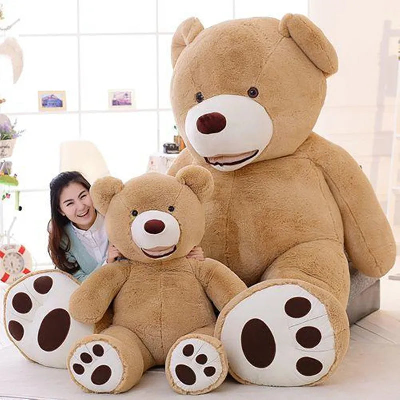 100-260cm Cheap unstuffed America Giant Bear Plush Toy Soft Bear Skin Birthday Valentine's Gifts For Girl Kid's Toy