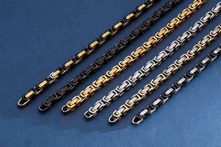 Punk Men's Orange Bicycle Bike Bracelets & Bangles Black Motorcycle Chain Bracelet Men Women Stainless Steel Biker Wrist Jewelry