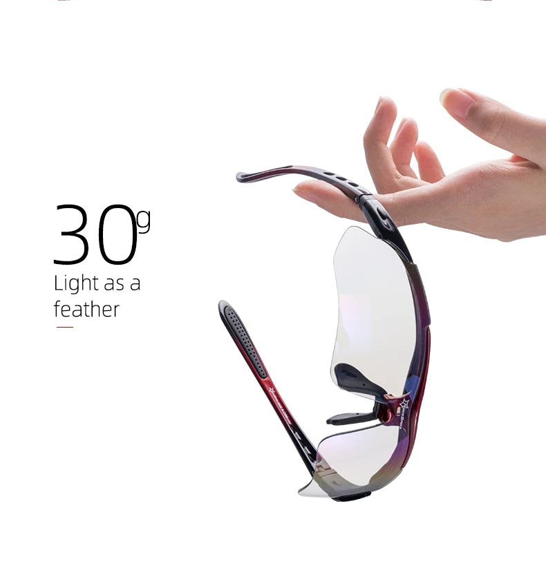 ROCKBROS Cycling Polarized glasses Bike Sunglasses Outdoor Sports Sunglasses MTB PC Goggles Eyewear 5/3 Lens Bicycle Accessory