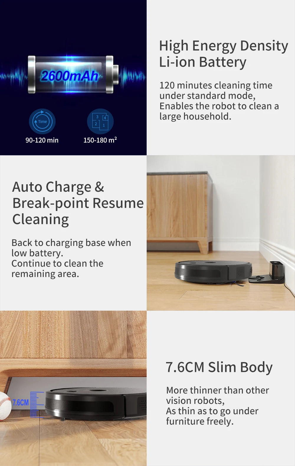 Robot Vacuum Cleaner ABIR X6 ,Visual Navigation,APP Virtual Barrier,6000PA Suction,Smart Home Mop,Floor Carpet Washing Tool