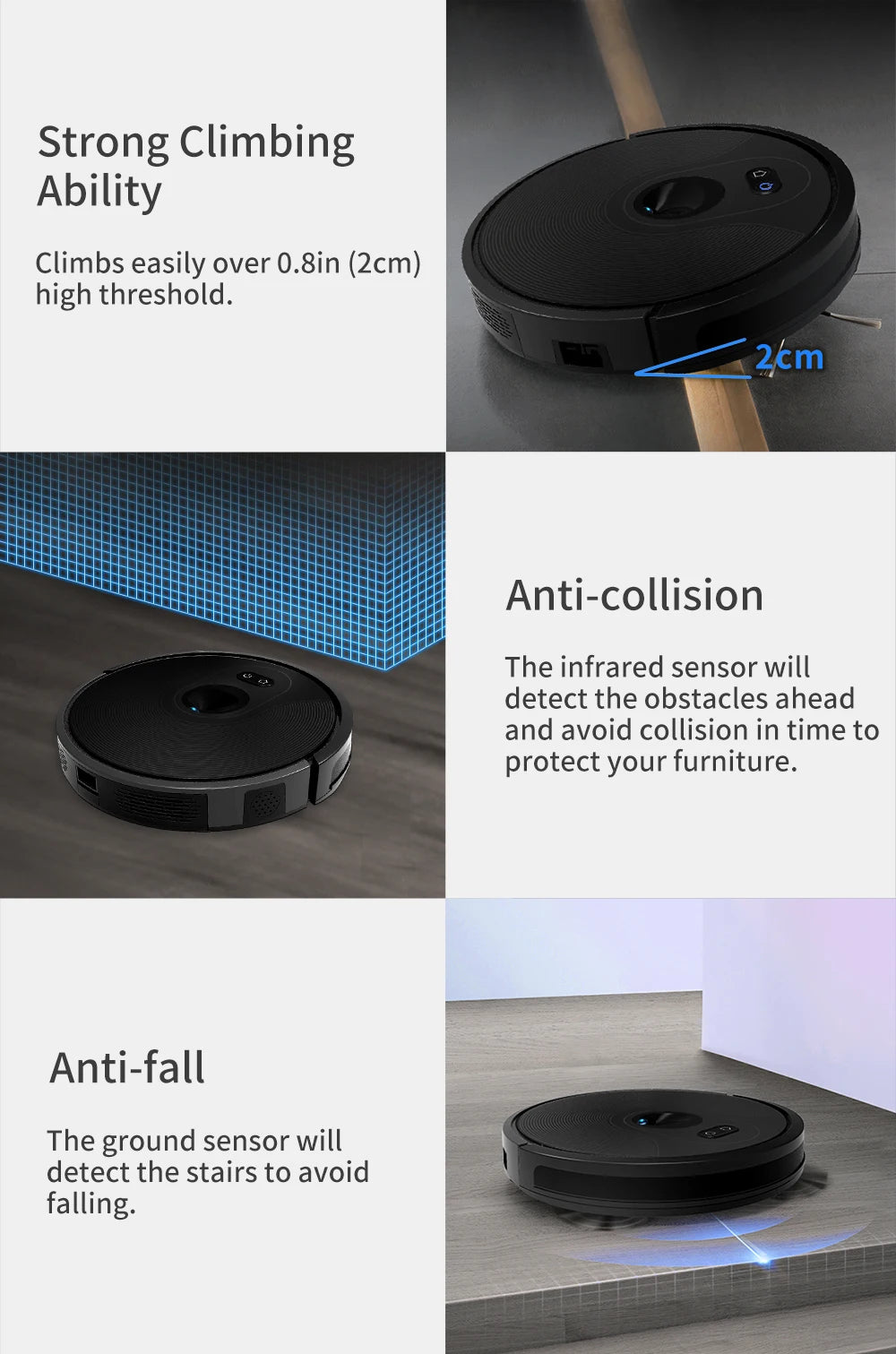 Robot Vacuum Cleaner ABIR X6 ,Visual Navigation,APP Virtual Barrier,6000PA Suction,Smart Home Mop,Floor Carpet Washing Tool
