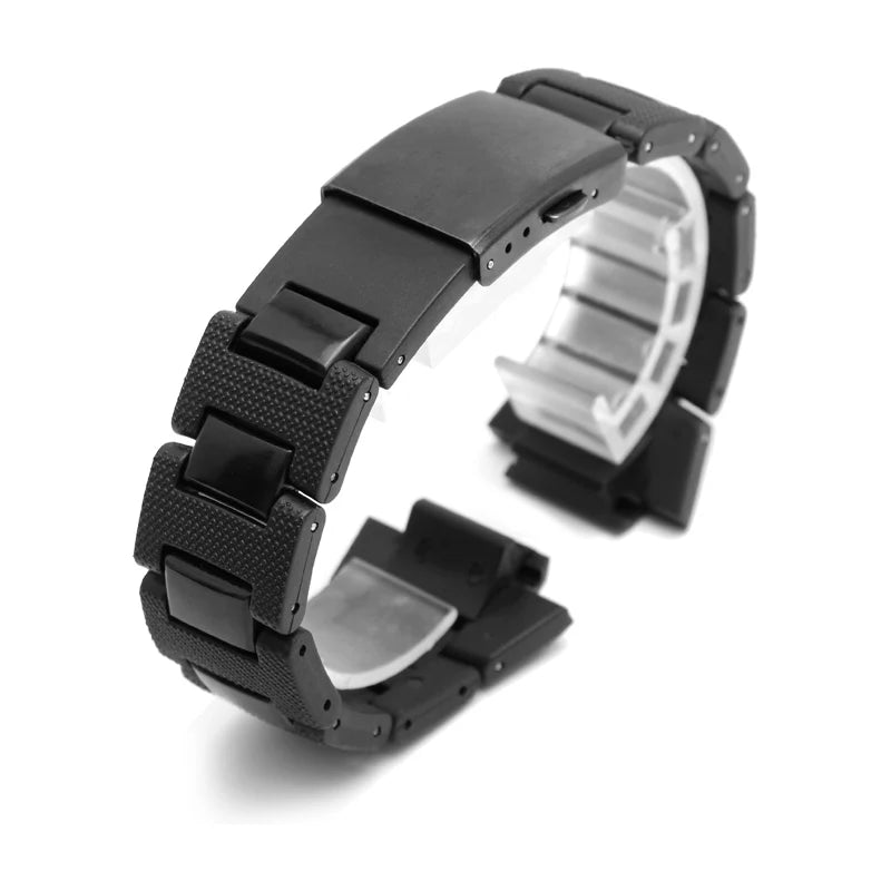 Plastic watch band 26*16mm strap for DW-6900/DW9600/DW5600/GW-M5610 and stainless steel case bumper Accessories