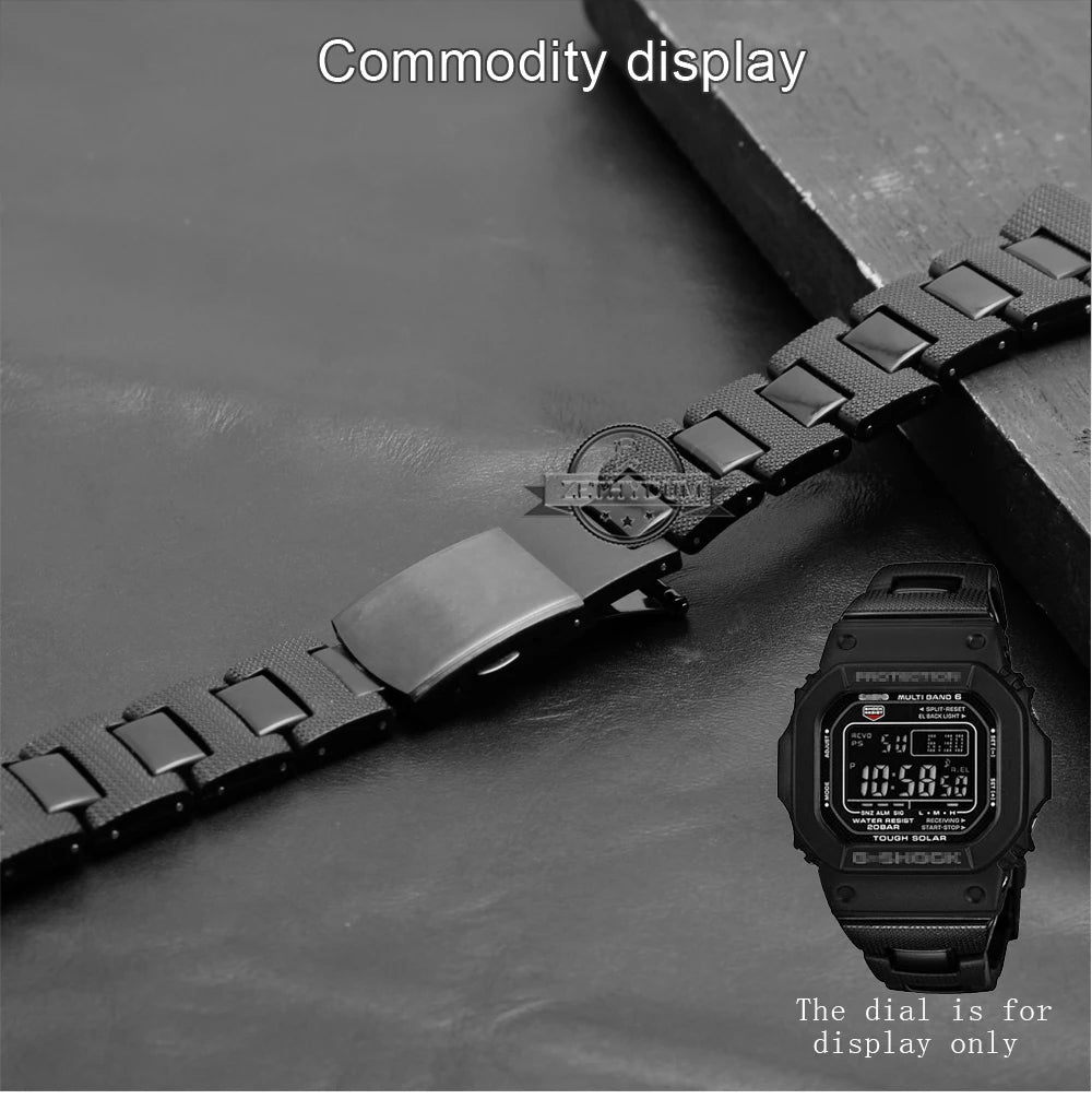 Plastic watch band 26*16mm strap for DW-6900/DW9600/DW5600/GW-M5610 and stainless steel case bumper Accessories