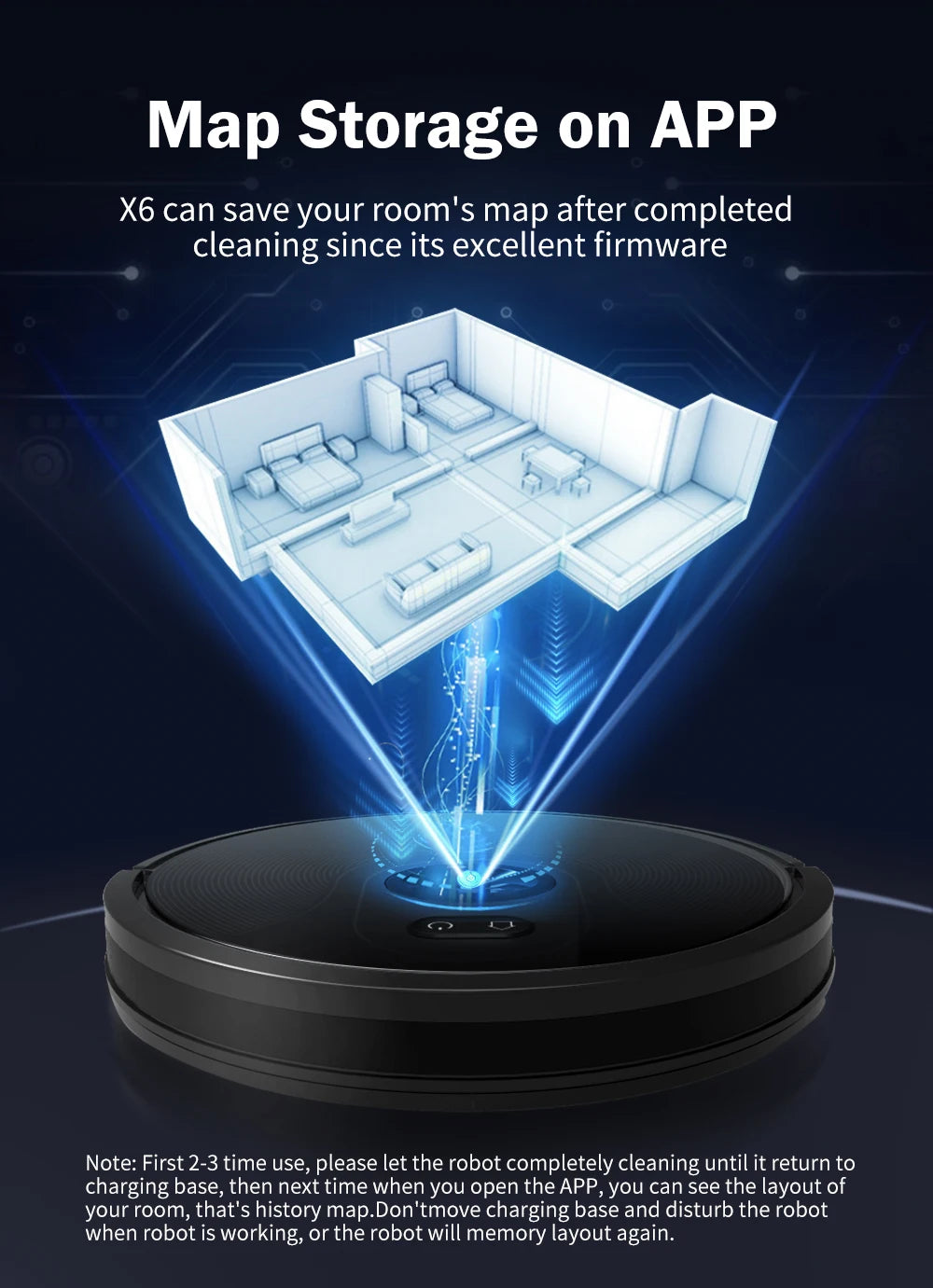 Robot Vacuum Cleaner ABIR X6 ,Visual Navigation,APP Virtual Barrier,6000PA Suction,Smart Home Mop,Floor Carpet Washing Tool