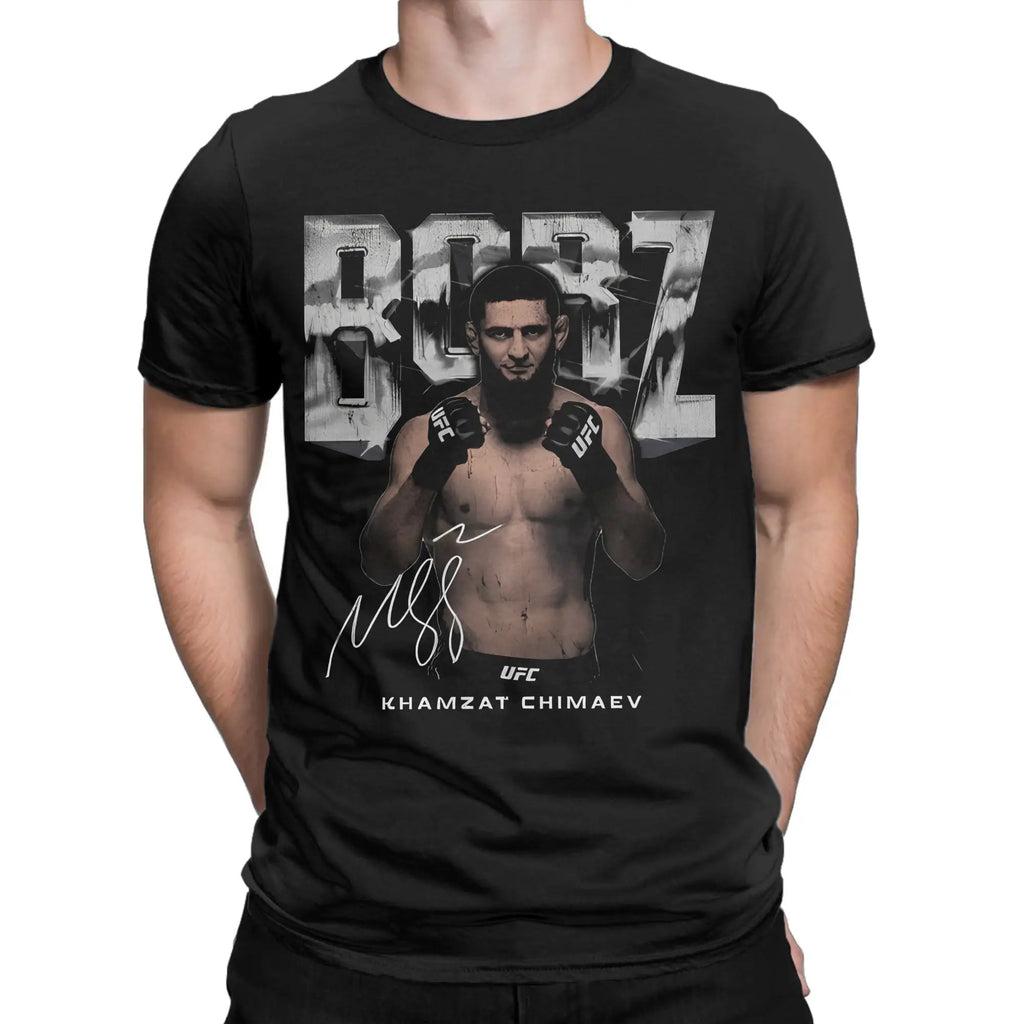 Wrestling Khamzat Chimaev Borz Wrestlers  Merch Unisex T Shirt Pure Cotton Tee Fashion  T-shirt Clothing