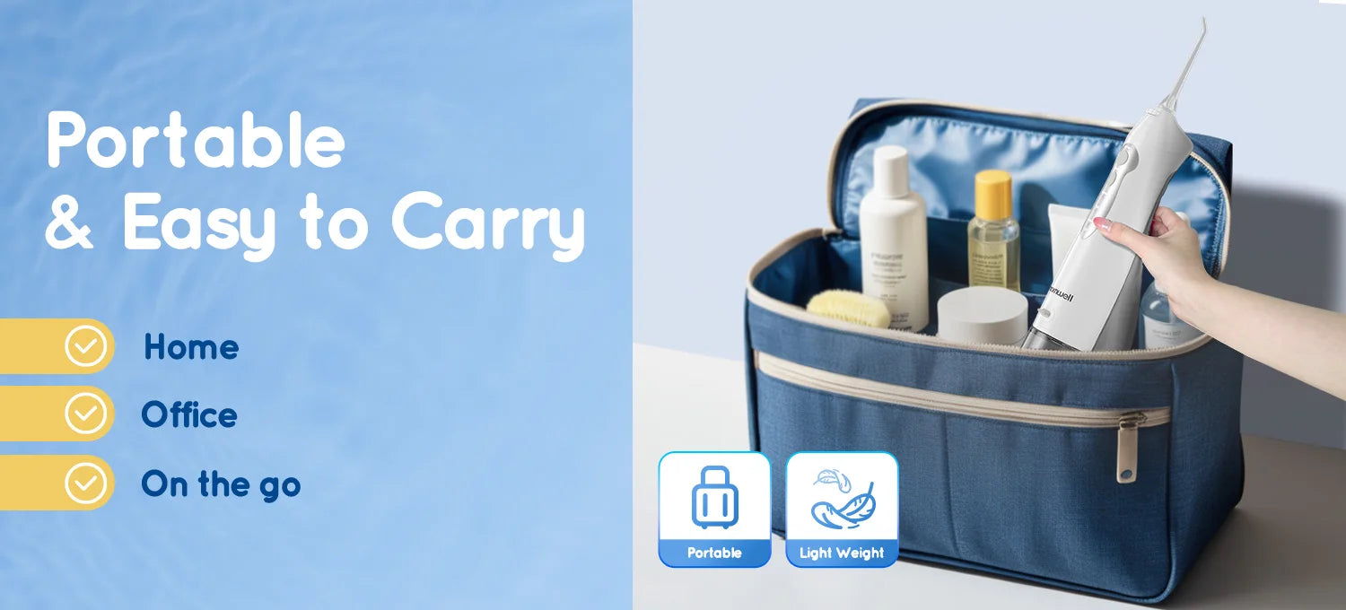 Water Dental Flosser Teeth Picks 4 Jets 3 Modes Portable Cordless D52 Water Flosser for Teeth Cleaner IPX7 Waterproof Oral Picks