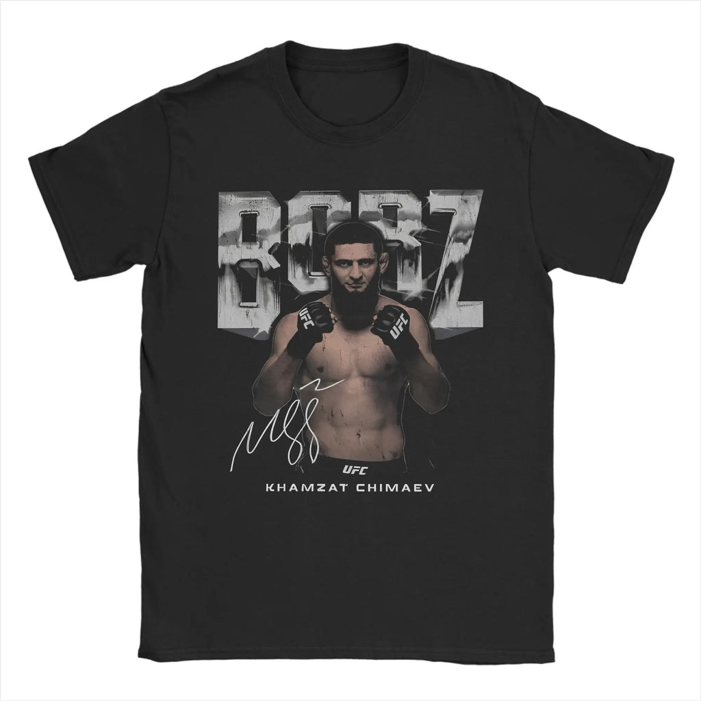 Wrestling Khamzat Chimaev Borz Wrestlers  Merch Unisex T Shirt Pure Cotton Tee Fashion  T-shirt Clothing