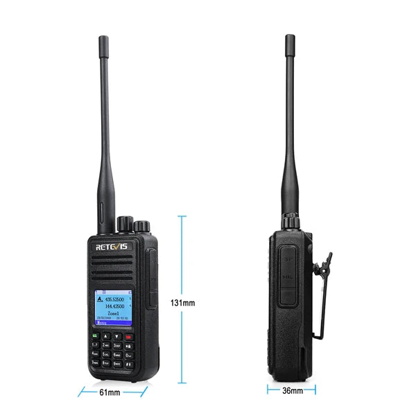 Retevis RT3S Walkie Talkie DMR Radio Long Range Walkie Talkies Camping Ham Radio UHF VHF GPS AES256 Encryption Digital Portable