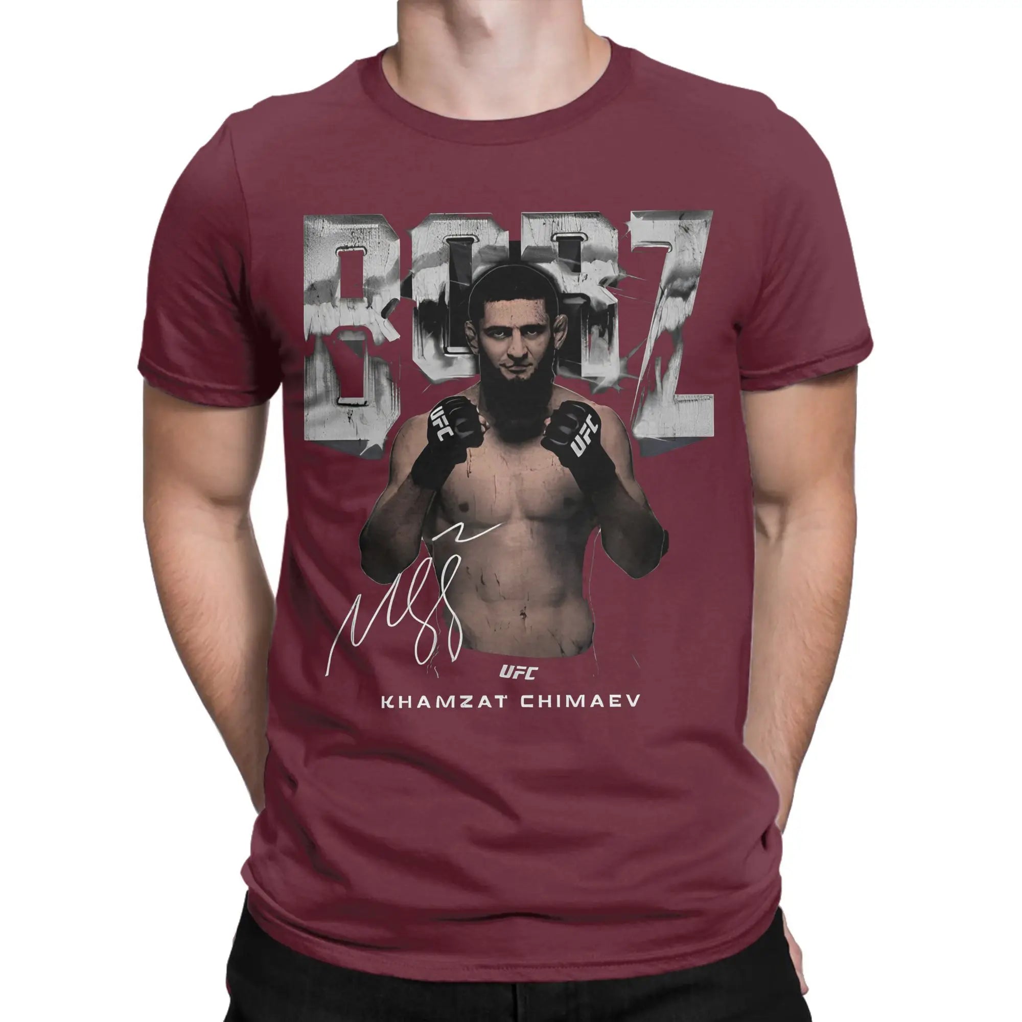 Wrestling Khamzat Chimaev Borz Wrestlers  Merch Unisex T Shirt Pure Cotton Tee Fashion  T-shirt Clothing