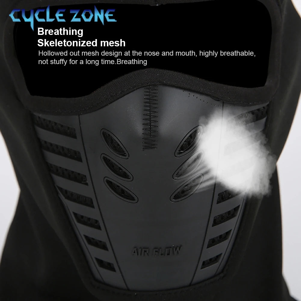 Winter Outdoor Cycling Full Face Mask Windproof Dustproof Keep Warm Face Cover Ski Head Cover Motorcycle Riding Balaclava Cap