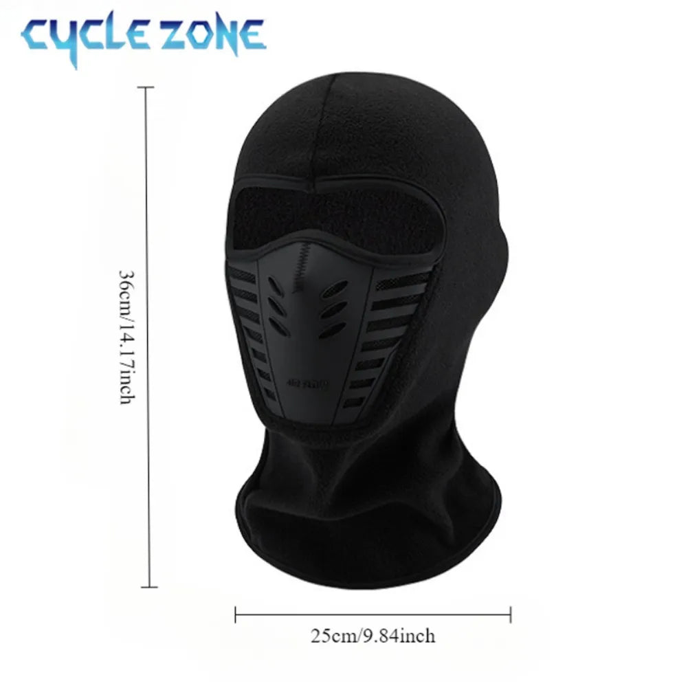 Winter Outdoor Cycling Full Face Mask Windproof Dustproof Keep Warm Face Cover Ski Head Cover Motorcycle Riding Balaclava Cap